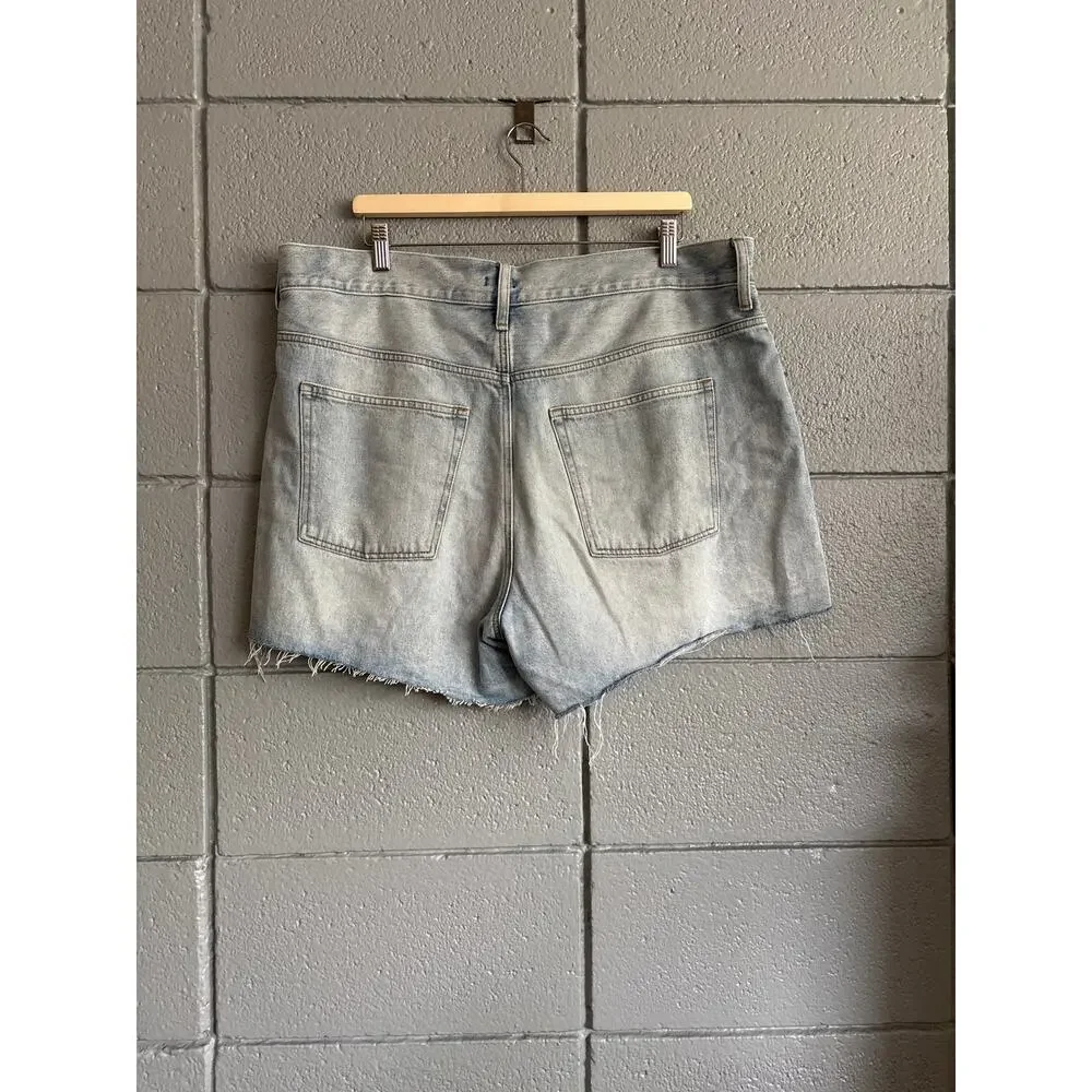 KATIENYC J.Crew Mid-Rise A-line 100% Cotton Button Fly Denim Short size 34